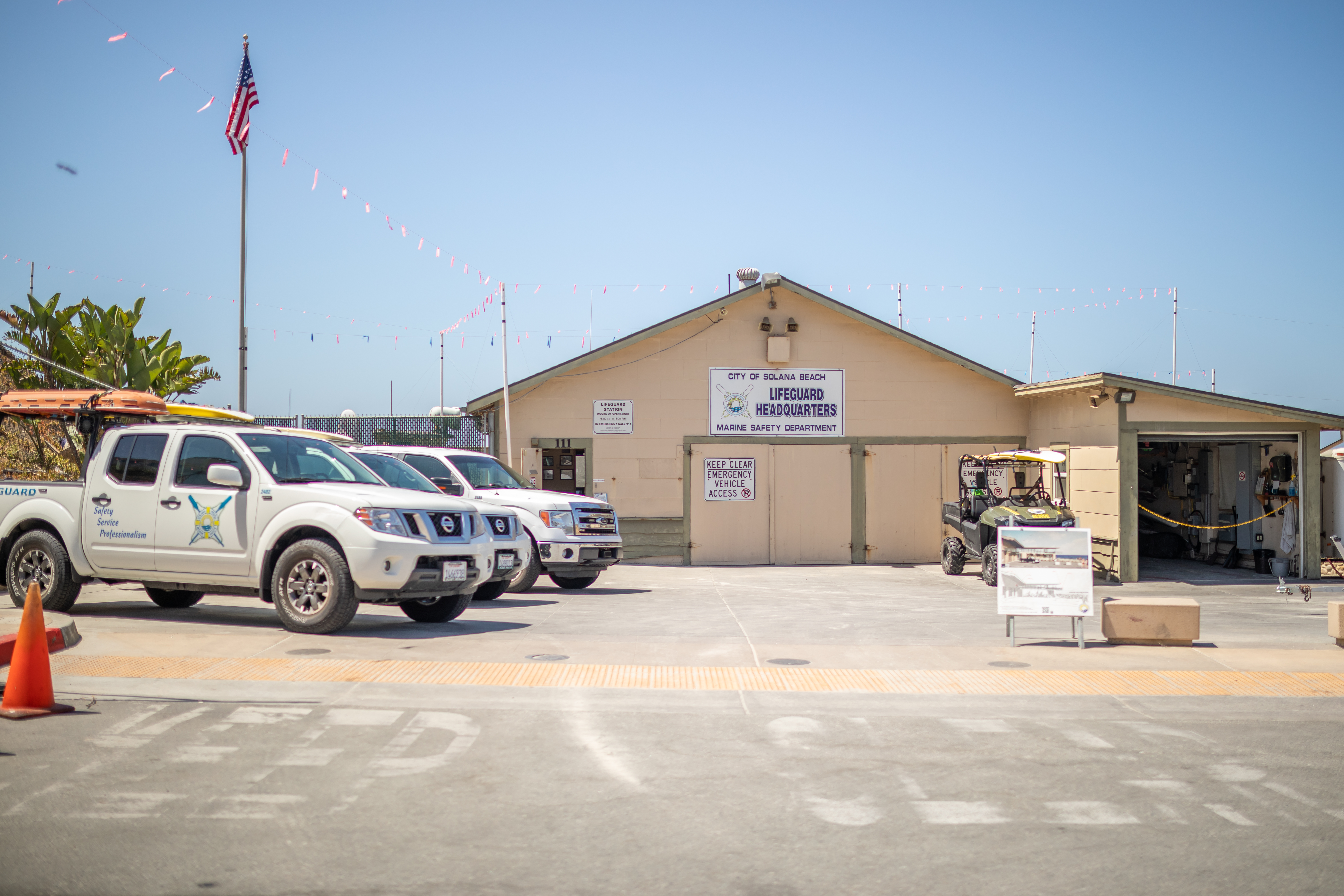 Marine Safety Center Improvement Project  Story Pole Installation