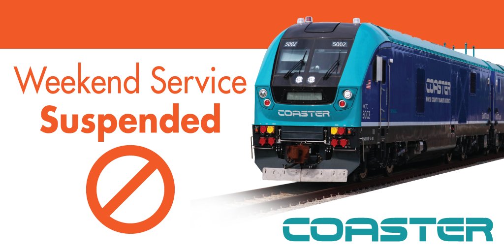 Coastal Rail Service Suspended February 22-23, 2025