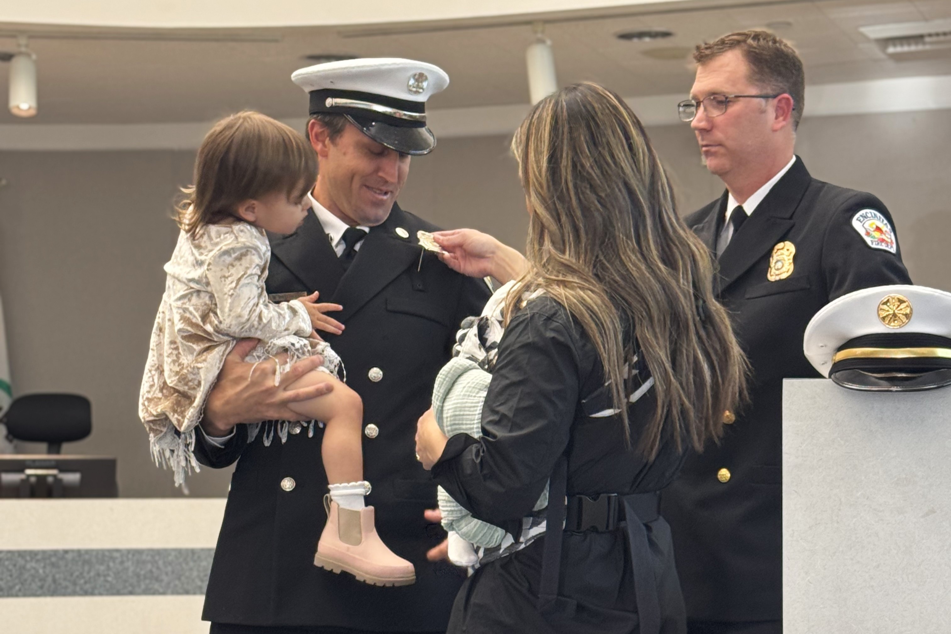 Solana Beach Fire Department Badge Pinning Ceremony 2025