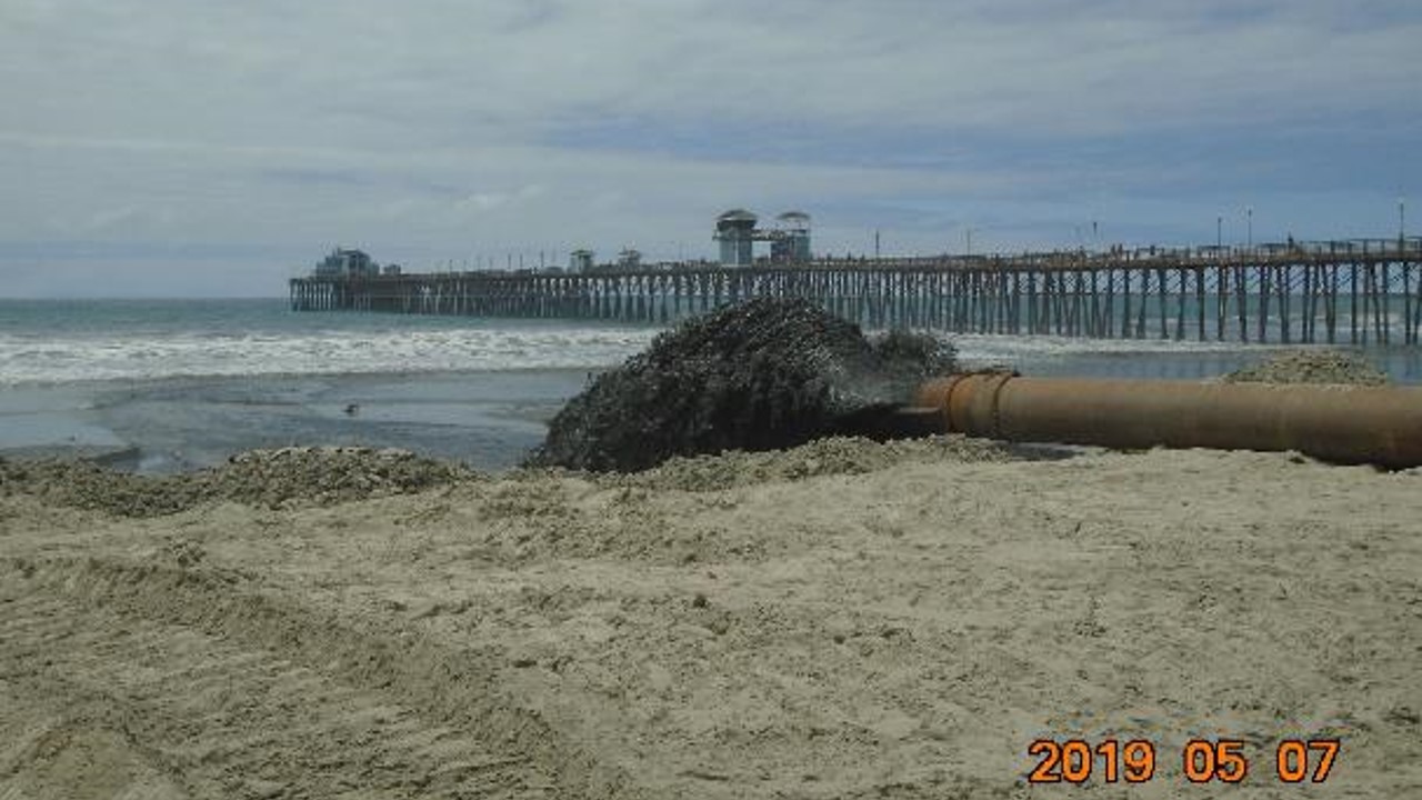 Sand restoration gets underway at Fletcher Cove