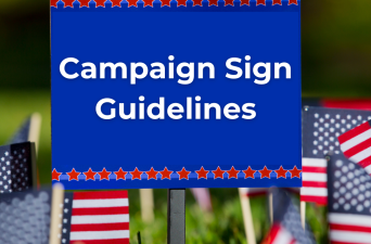 Campaign Sign Guidelines for Election Season