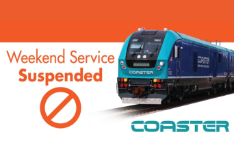 Coastal Rail Service Suspended for Two Weekends in March